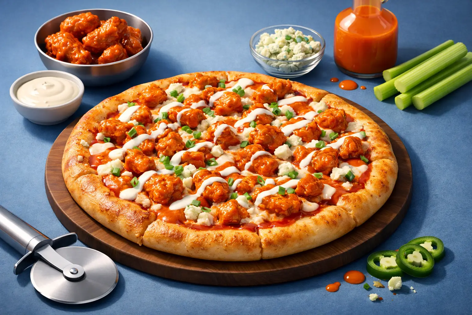 Buffalo Chicken Pizza Done Right