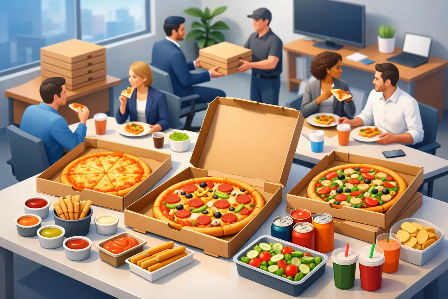 Office Lunch Pizza Catering That Works