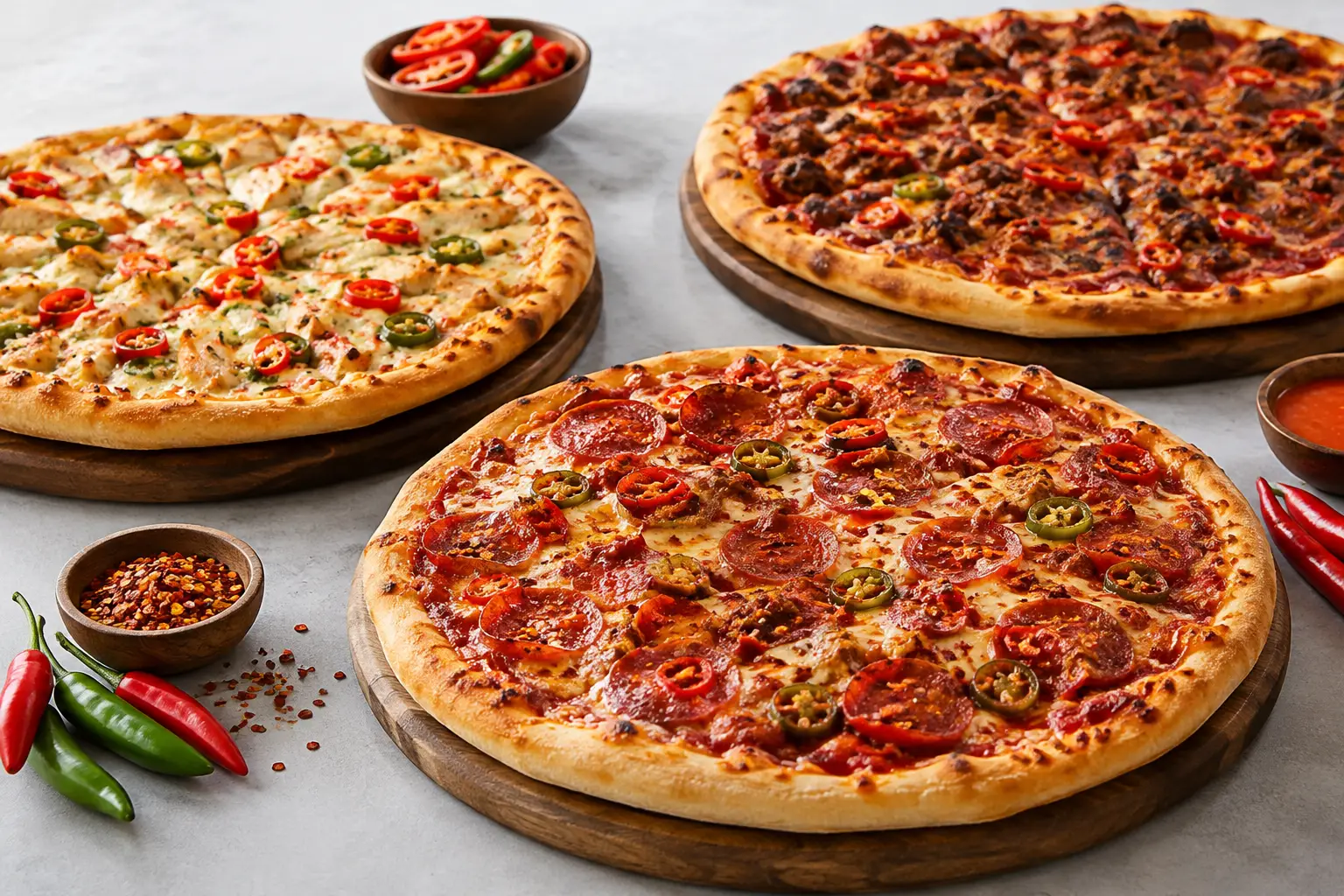 Spicy Pizza Selection for Every Heat Level